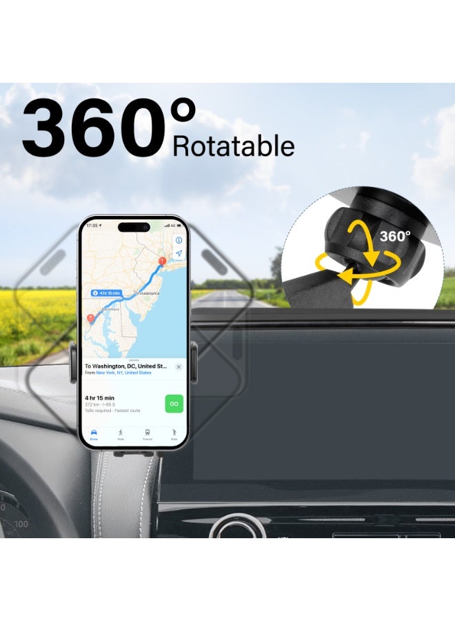 FETUSI Car Phone Holder Fit for Nissan Armada 2021-2024 / Infiniti QX80 2022-2024 / Patrol Y62 2022-2024 Accessories with 12.3-Inch Screen, Phone Mount Compatible with MagSafe Automobile Cradles Hands-Free 360° Rotation - Image 4